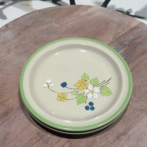 Two Stonecrest April Song Salad Plates Andre Ponche Design Made In Korea